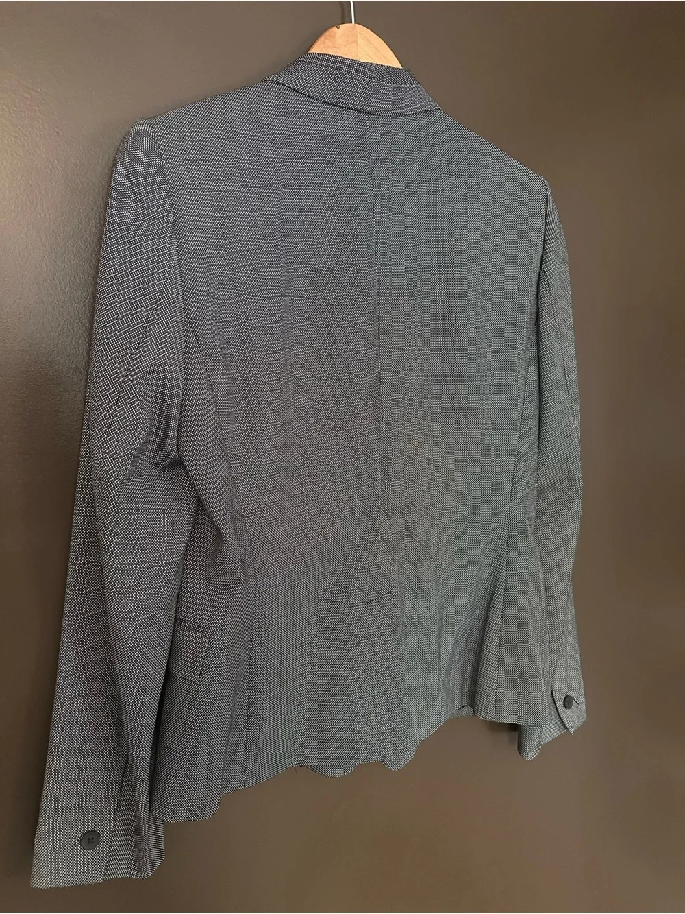 ELIE TAHARI Slim 3 Button Stretch Fitted Blazer Suit Jacket Size 10
